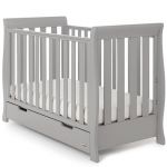 OBABY Stamford Mini Cot Bed "Warm Grey"